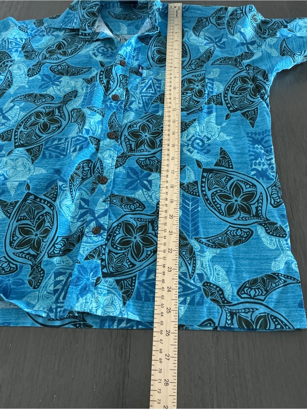 AISOKULA Fiji Turtle Blue Aloha Bula Shirt Men’s Size S - Picture 10 of 10